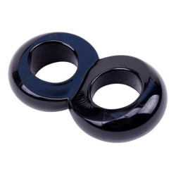Get Lock Ballstretcher souple Duo Cock Noir